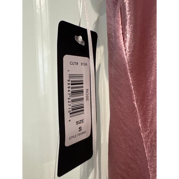 MSRP $129 HAMMERED SATIN COWL NECK PEARL STRAP MAXI DRESS S | SAME DAY SHIP - Picture 8 of 10